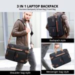 MOLNIA 3 in 1 Laptop Backpack, 17.3 inch Computer Bags for Men, Laptop Backpack for Men, for Travel Bussiness School Men Women, Black - Image 8